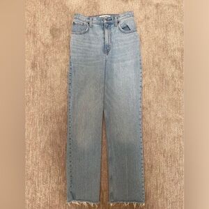 Abercrombie & Fitch Light Blue Denim Jeans Curve Love